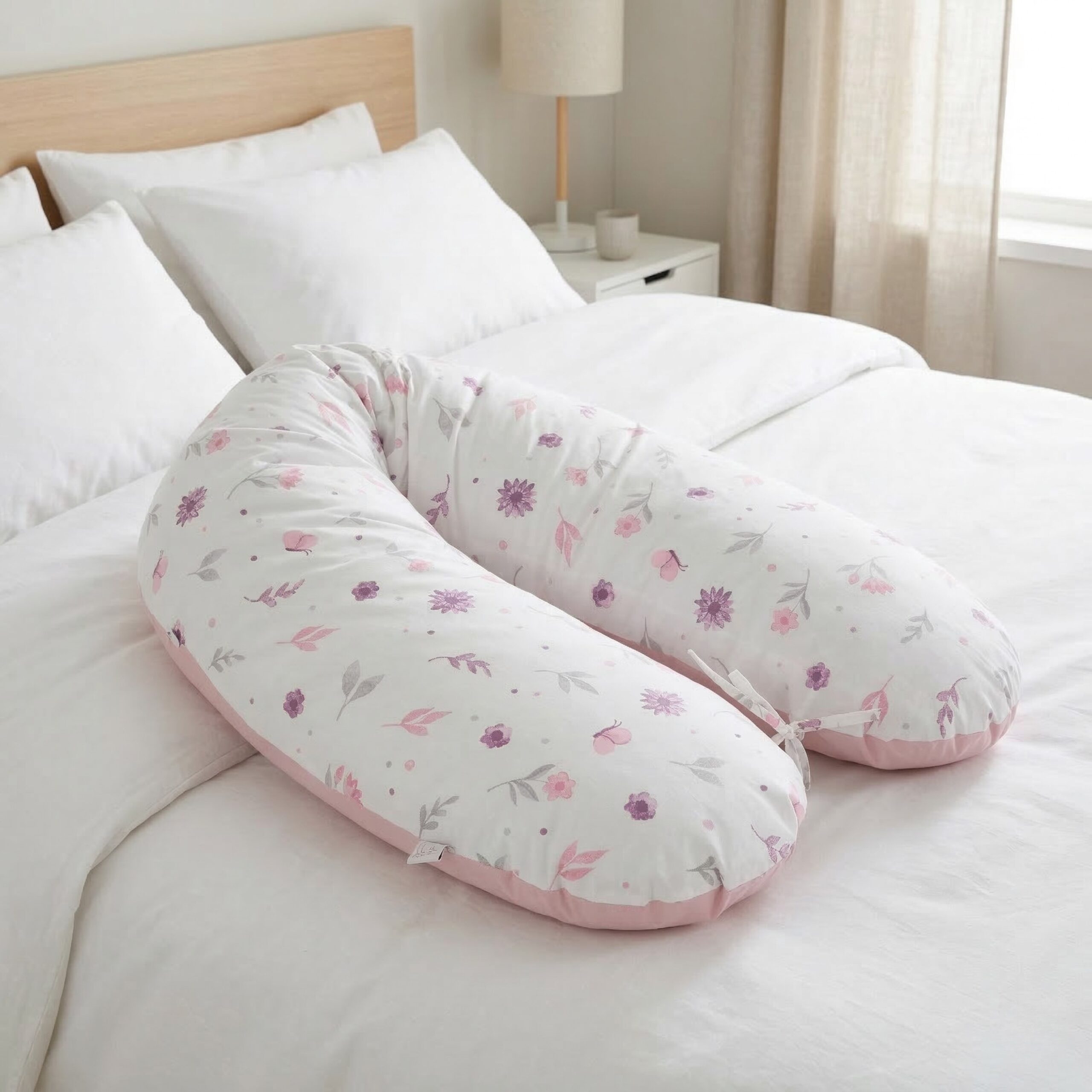 Възглавница за бременни и кърмене Hugsy розов - Image 3