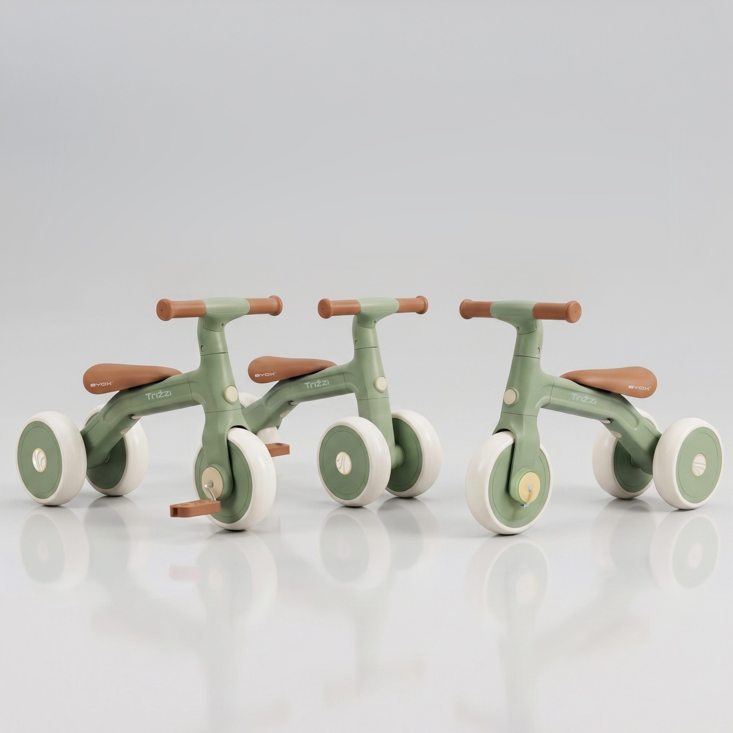 Мини баланс велосипед Trizzi Green - Image 3