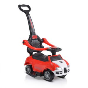 Кола за бутане с дръжка Rider 308 червен