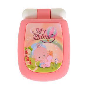 Бебешки музикален телефон с капаче Pink K999-95G