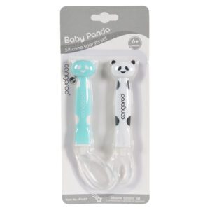 Силиконови лъжици Baby Panda F1607 син